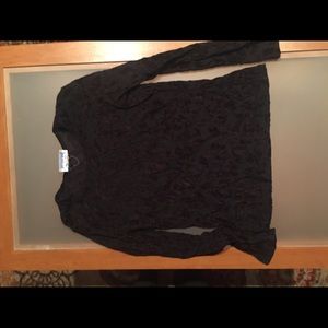 Sheer floral long-sleeve